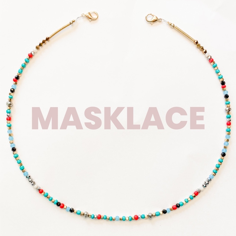 Masklace - the hand-beaded mask leash/necklace